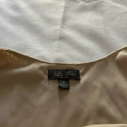 Lila Rose Lily Rose Sleeveless Dress Yellow Tan Medium