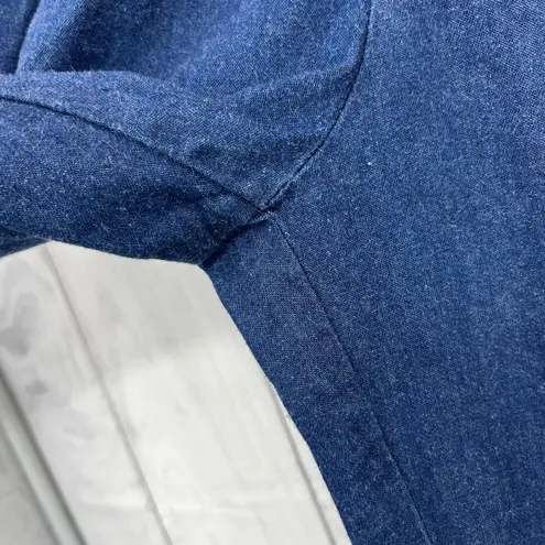 American VINTAGE Cherokee 1970s Pleated Mom Jeans Size 10/12 High Rise Dark Wash Blue