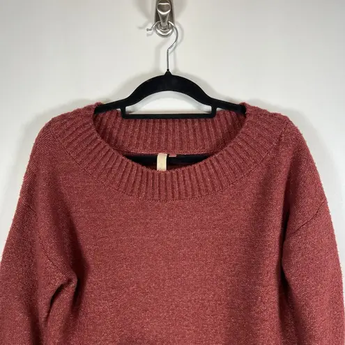 Pilcro and the Letterpress PILCRO Anthropologie Oversized Long Sleeve Sweater Burgundy Women’s Size Small