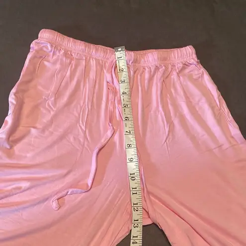 ASOS Design Women’s Long Sleeve Shirt & Pants Pajama Set Pink Piping Size 4 NEW