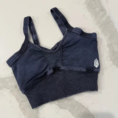 Free People Movement Good Karma ScoopNeck CrossBack Sports Bra Women’s XS/S Gray