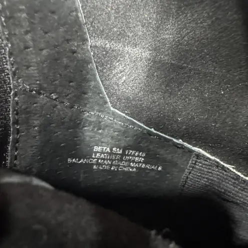 Naked Feet Womens Beta Bootie Leather/Suede Upper Block Heel Peep Toe 8M Black Size 8