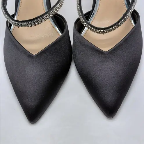 Badgley Mischka Jewel Jan Heels Pumps Womens 7 Black Formal Wedding Party Shoes