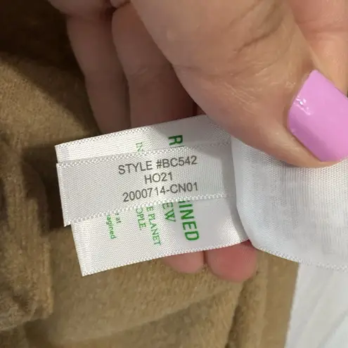 J. Crew Factory Tan Knit Wide Leg Sweater Pants Super Soft Yarn Cozy Comfy Med Brown