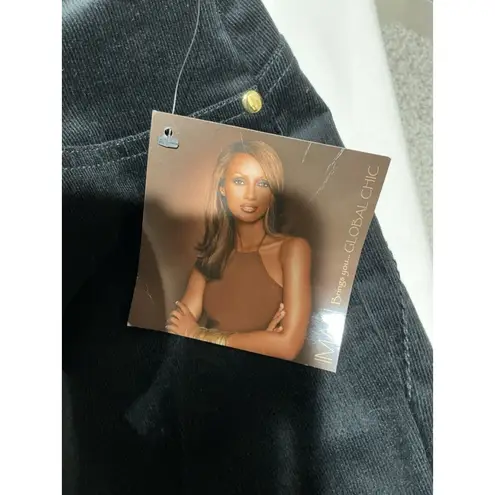 Woman’s Iman 300,degree Slimming Technology 16 Black Corduroy Dress Pants NWT