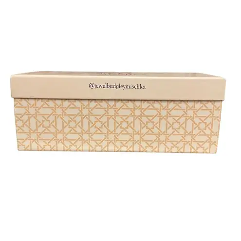 Jewel Badgley Mischka Anthropologie Helena Flat Sandal Size 8.5 Rose Gold NWB Pink