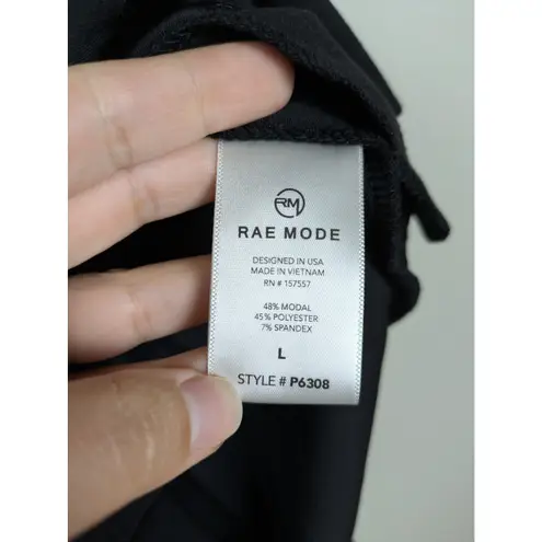 RAE MODE Black Modal Scuba Luxe Lounge Shorts Elastic Waist Women's Large