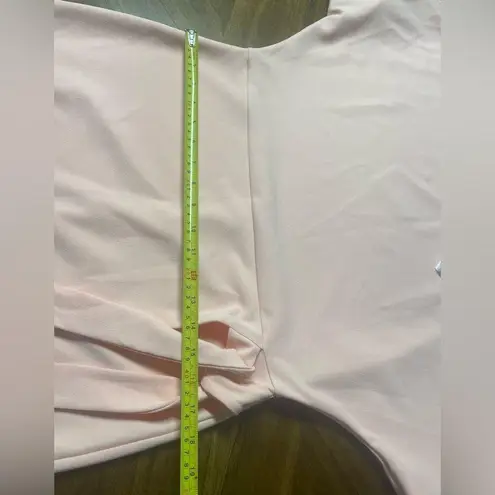 Gibson Latimer Truly Peach Faux Wrap Knee Length Dress Size Large NWT