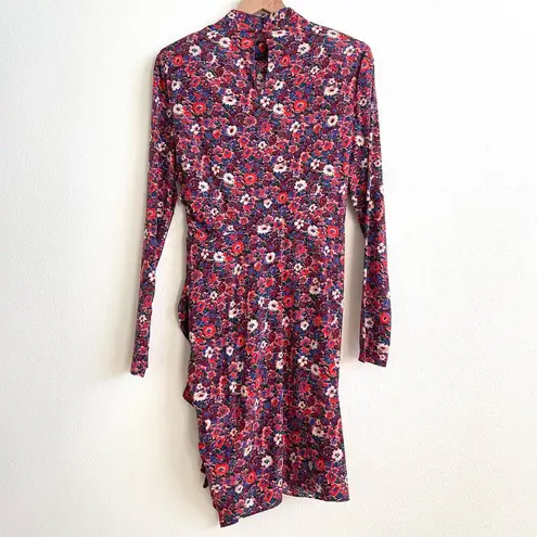 Veronica Beard Colorful Louella Floral Stretch Silk-Satin Minidress Women’s 4