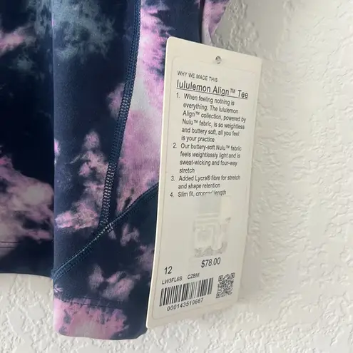 Lululemon NWT  Tie Dye Align Tee