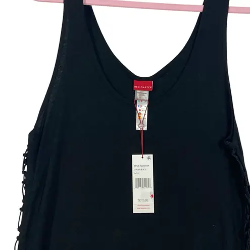 Red Carter NWT $120 Cotton Open-Side Cover-Up Dress L