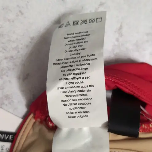 La Blanca Cherry Red Island Goddess Underwire Twist Front Bra Top Size 10 New