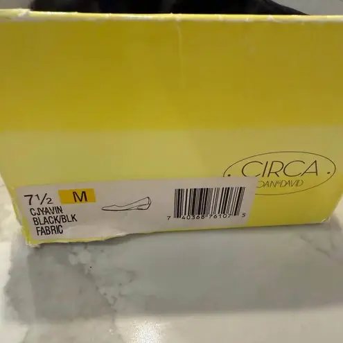 Joan & David Circa Black Slip On Wedge Pumps Women’s 7.5M Fabric Upper Classic