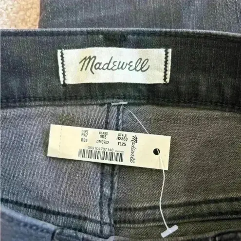 Madewell New with tags  Taller 9" Mid-Rise Skinny Jeans in Black Sea size 25 TL