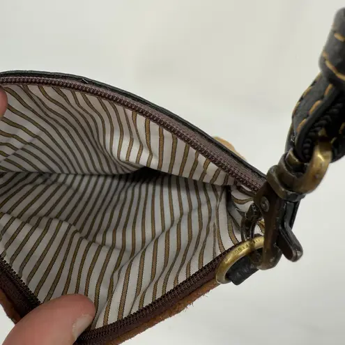 Vaan & Co Brown Leather Crossbody Thin Bag Travel Classic