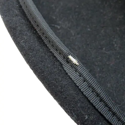 Bollman Hat Co. Mr. Charles 80s Vintage Black Felt Wool Gold Studded Fedora Hat