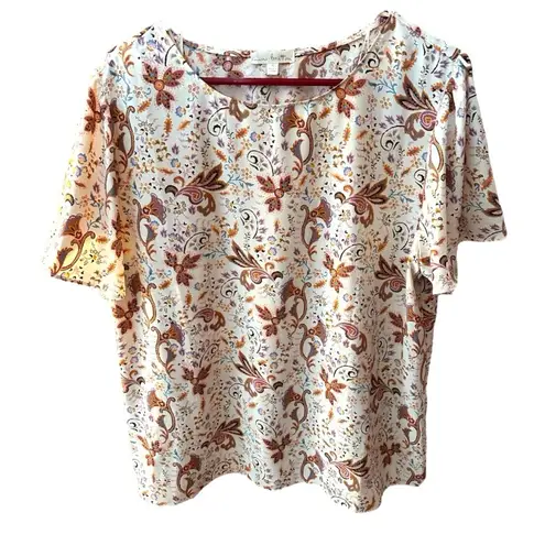 Nine Britton  Floral Blouse With Split Back XL