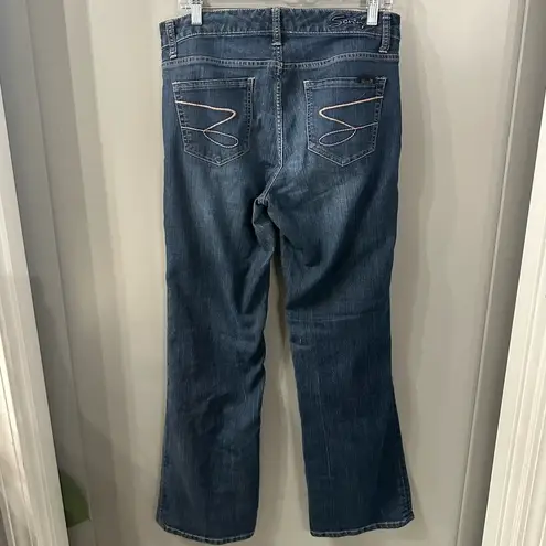 Seven7  Flar Jeans Medium Wash Denim Flare Jeans Size 8