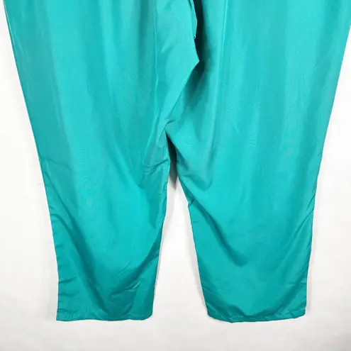 Woman Within Plus Size 24W Pants Green Elastic Waist Pockets 31 Inseam 1606
