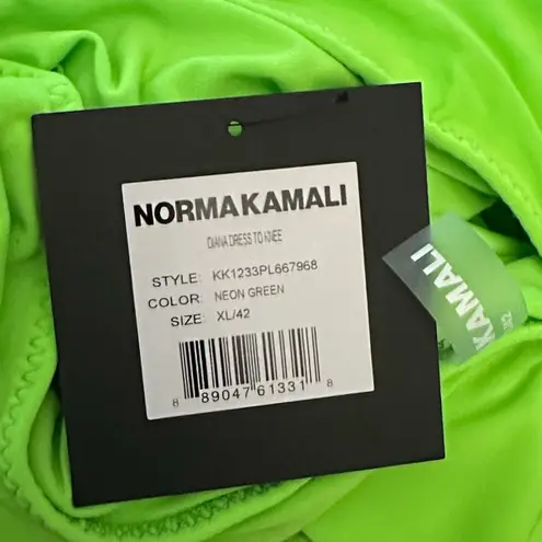 Norma Kamali Neon One-Shoulder Dress Sz XL brand new
