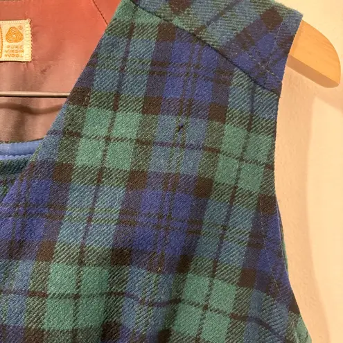 Pendleton Vintage Wool Plaid Vest Pants Set Sz 10