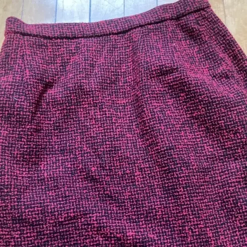 Pendleton  Wool Red Pencil Skirt