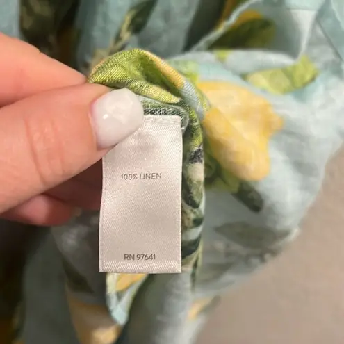 ✨J. Jill Lemon Print Linen A