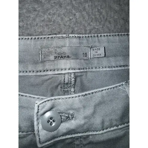 prAna Pants Women 10 Mid Rise Chino Utility Tapered Leg Jogger