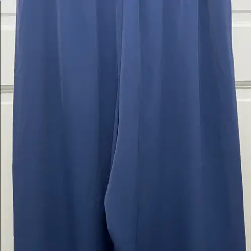 MELLODAY Deep Blue Wide Leg Trouser Pants - Size Small