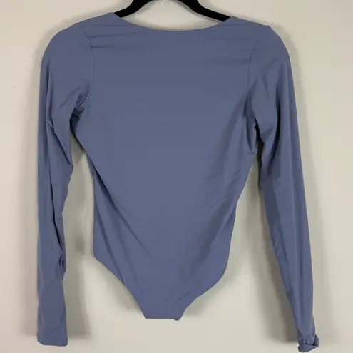 SKIMS Fits Everybody Long Sleeve Scoop Back Bodysuit in Slate Size Small