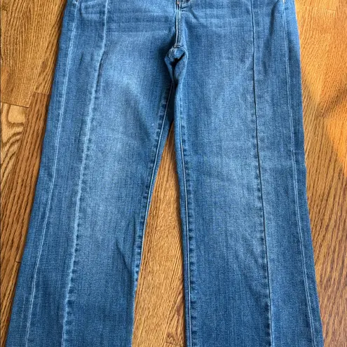 Liverpool Los Angeles Gia Glider Raw Hem Crop Flare Jeans