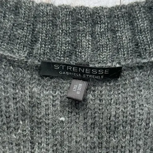 Strenesse Gabriele Strehle Virgin Wool Mohair Blend Sleeveless Gray Dress Size 2