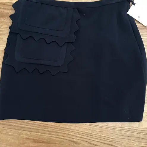 Victoria Beckham for Target Black Asymmetrical Pencil Skirt Size M