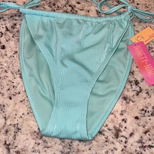 Ninety Nine Bikini Set 2pcs Light Green Ribbed L Bottom XL Top NWT Green Size L