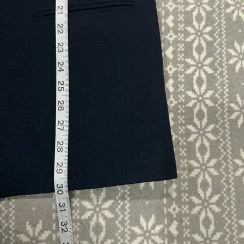 NEW Sag Harbor Woman's Navy Wool Blazer One Button With Pockets Size 12 Blue