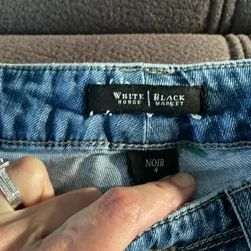 White House | Black Market  “Noir” Bermuda Jeans Size 4