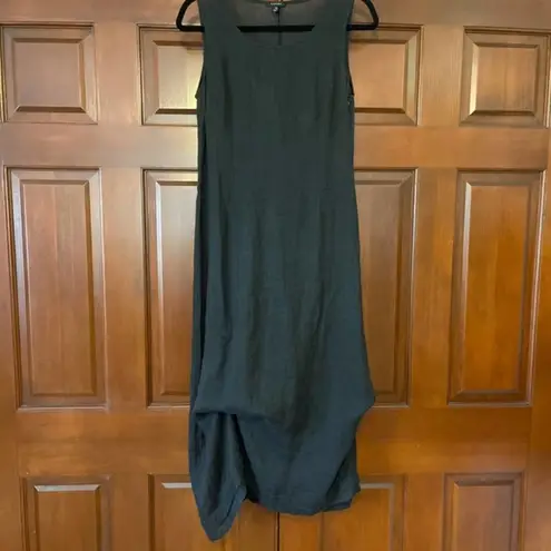 Verge linen Kaftan convertible maxi dress Black Size 10