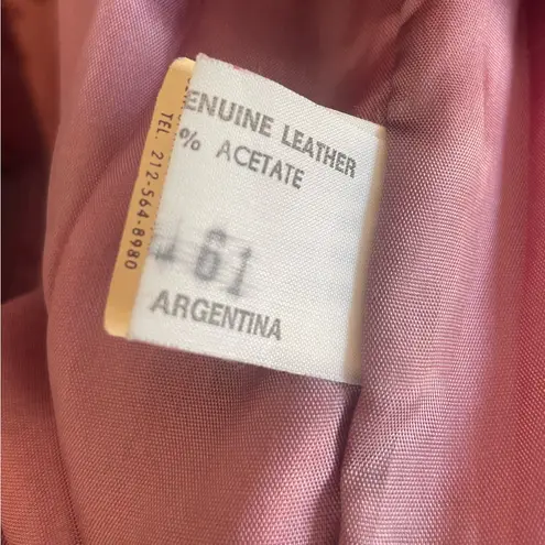 COMINT Genuine Leather Jacket Made in Argentina Size 9/10 Gray Vintage 1980s