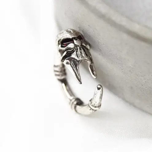 Fierce Skull Mask Ring Silver