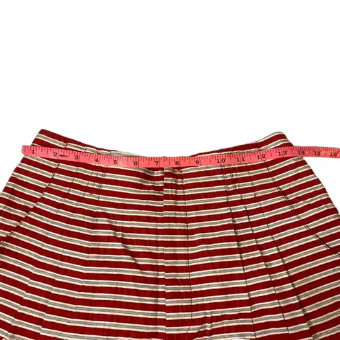 Nanette Lepore Red White Striped Women's Shorts Size 4