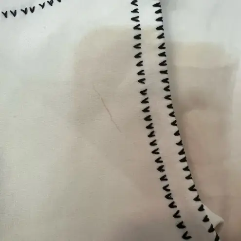 MAYLE Dezra Collar Blouse in Ivory and Black NWT size 2