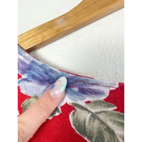 White Stag 90s Y2K Red Button Up Midi Dress size M