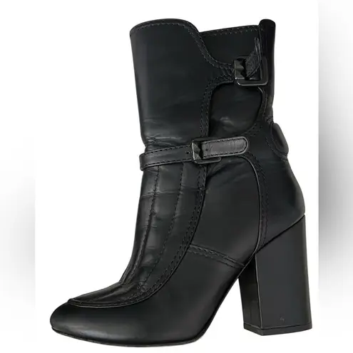 Zadig & Voltaire & Laurence Dacade Black Heeled Boots with Buckle Detail