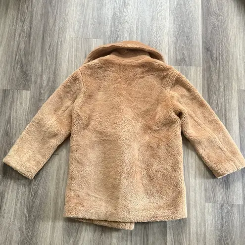 Babaton Camel Teddy Bear Coat- Short Size 2 S/M