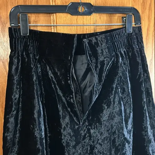 Norton Mcnaughton Vintage 90s Pencil Skirt Black Velvet Velour  Sz 12