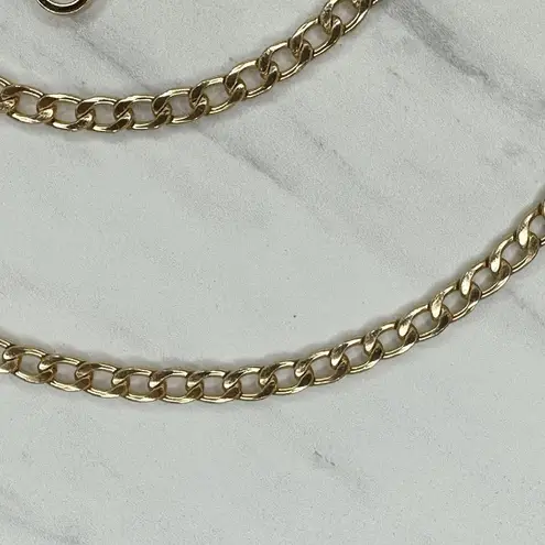 Gold Tone Flat Curb Chain Purse Strap 48" Crossbody Bag Replacement ✨ - Image 5