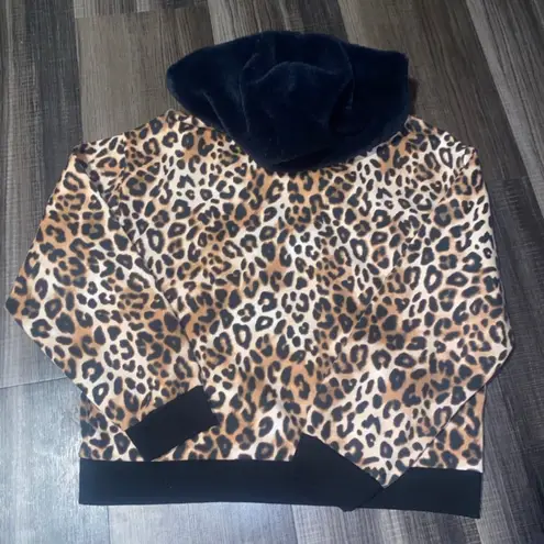 Victoria’s Secret cheetah print hoodie Brown Size L