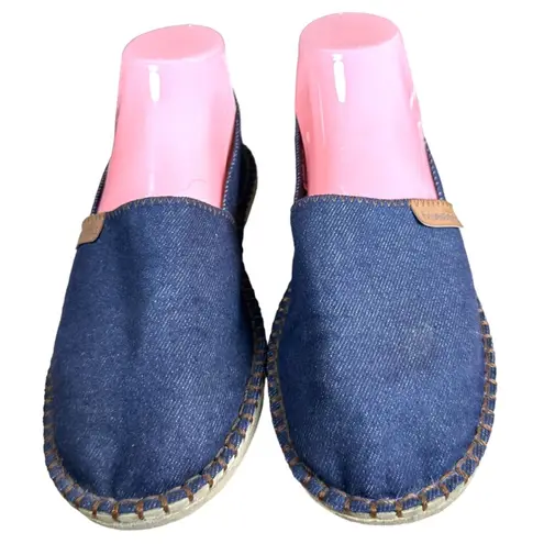Havaianas Orgine III Blue Denim Espadrille Flats Women's Size 7