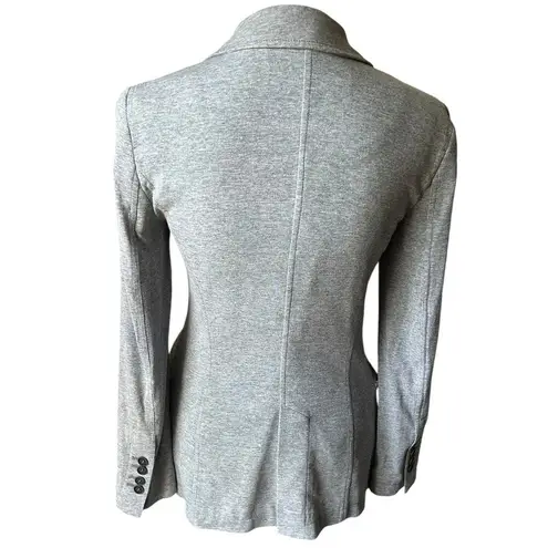 ZARA  Knit Heathered Grey Single Button Lightweight Blazer Jacket - S