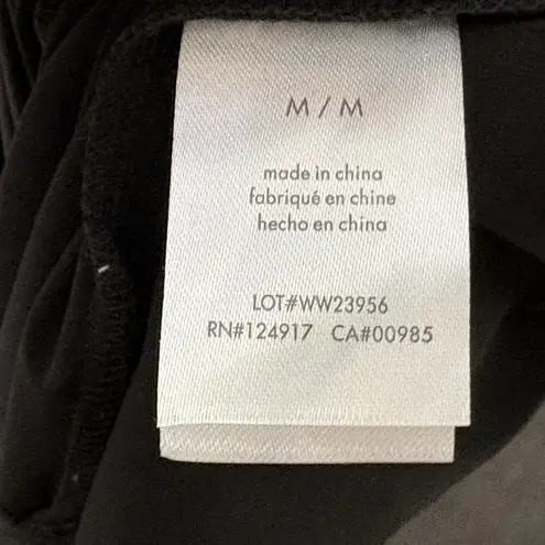 We Wore What Cutout Asymmetrical Black Stretch Flower Midi Dress Womens Size M